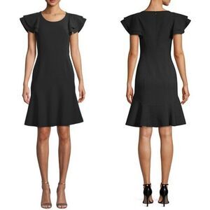 Michael Kors Collection Sleeve Wool Crepe Dress